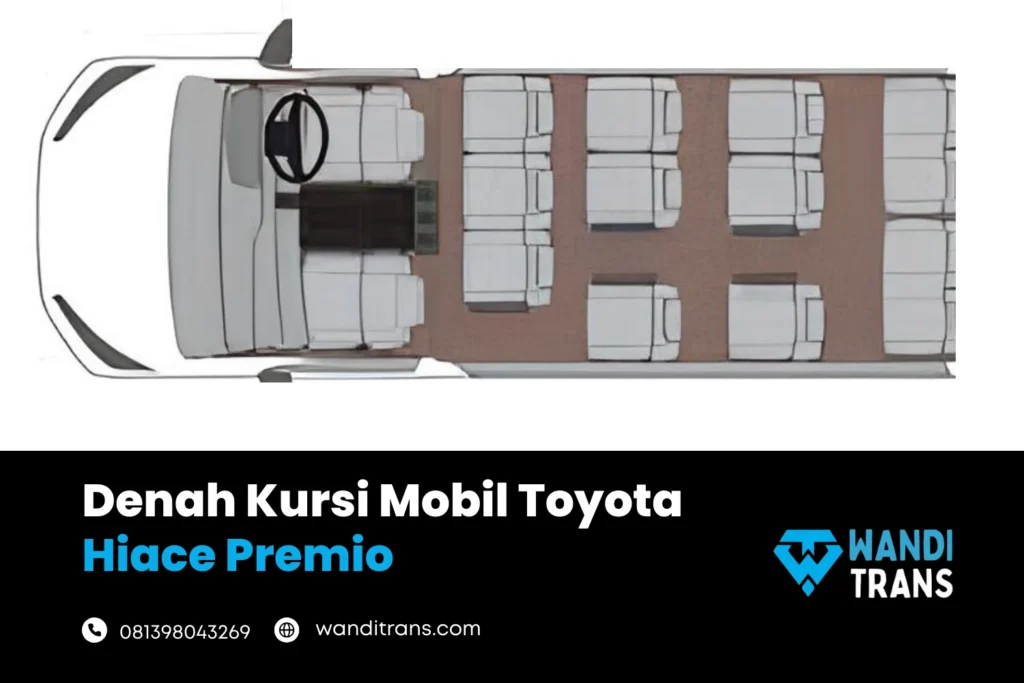 Denah Kursi Mobil Toyota Hiace Premio