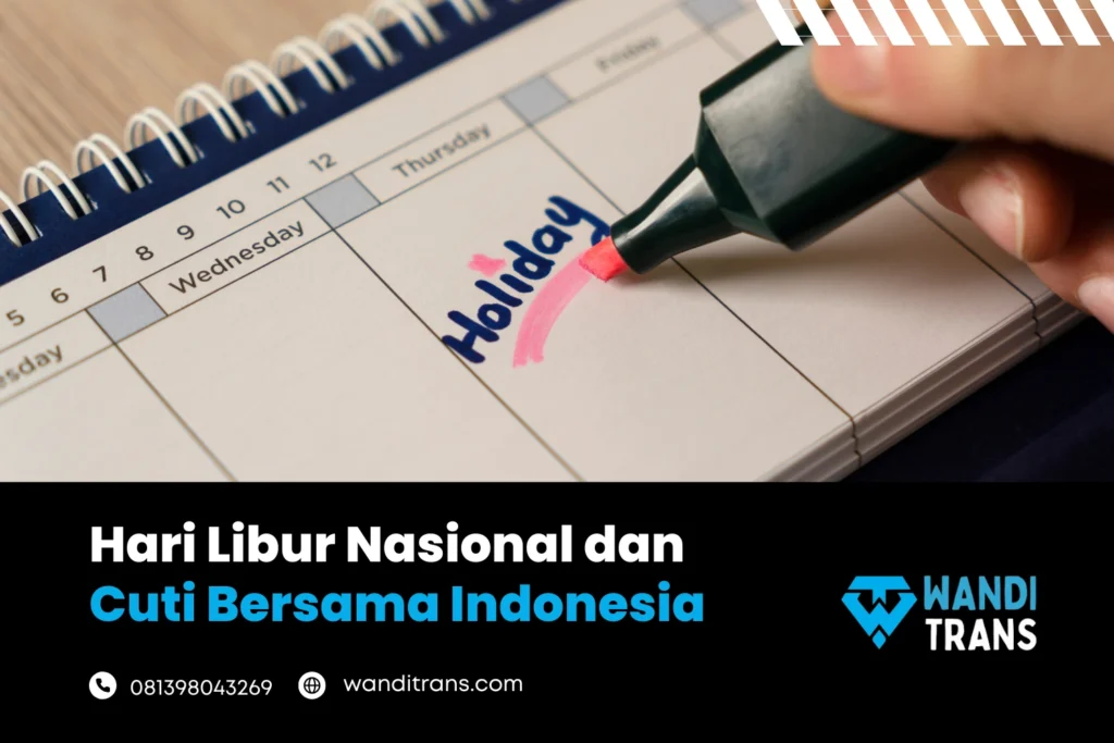 Hari Libur Nasional dan Cuti Bersama Indonesia