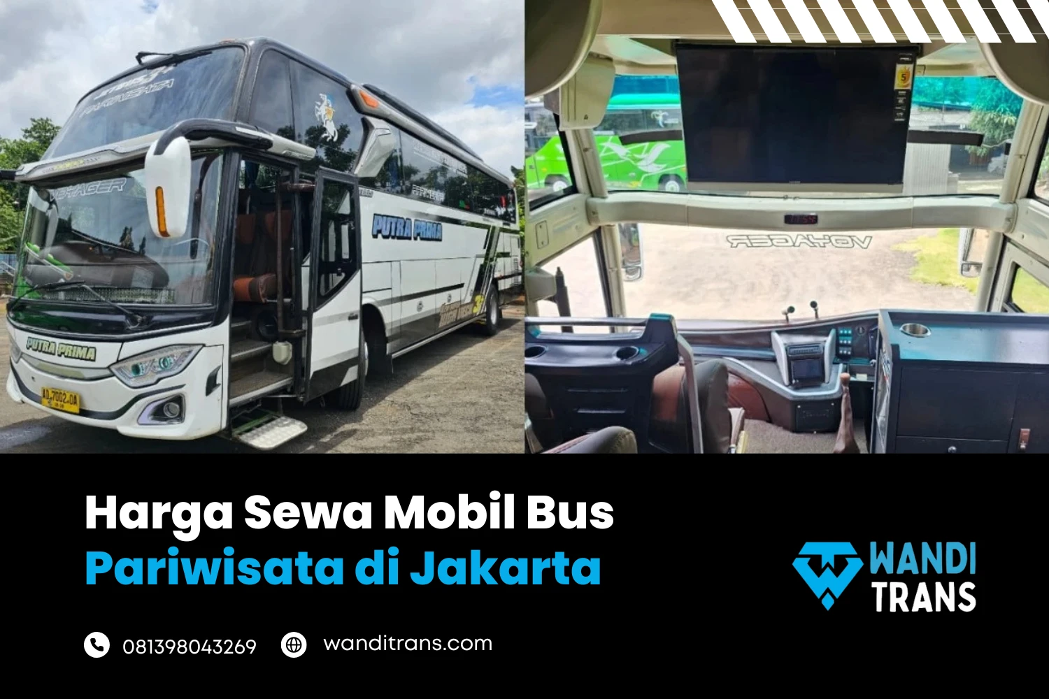 Harga Sewa Mobil Bus Pariwisata di Jakarta dan Tangerang